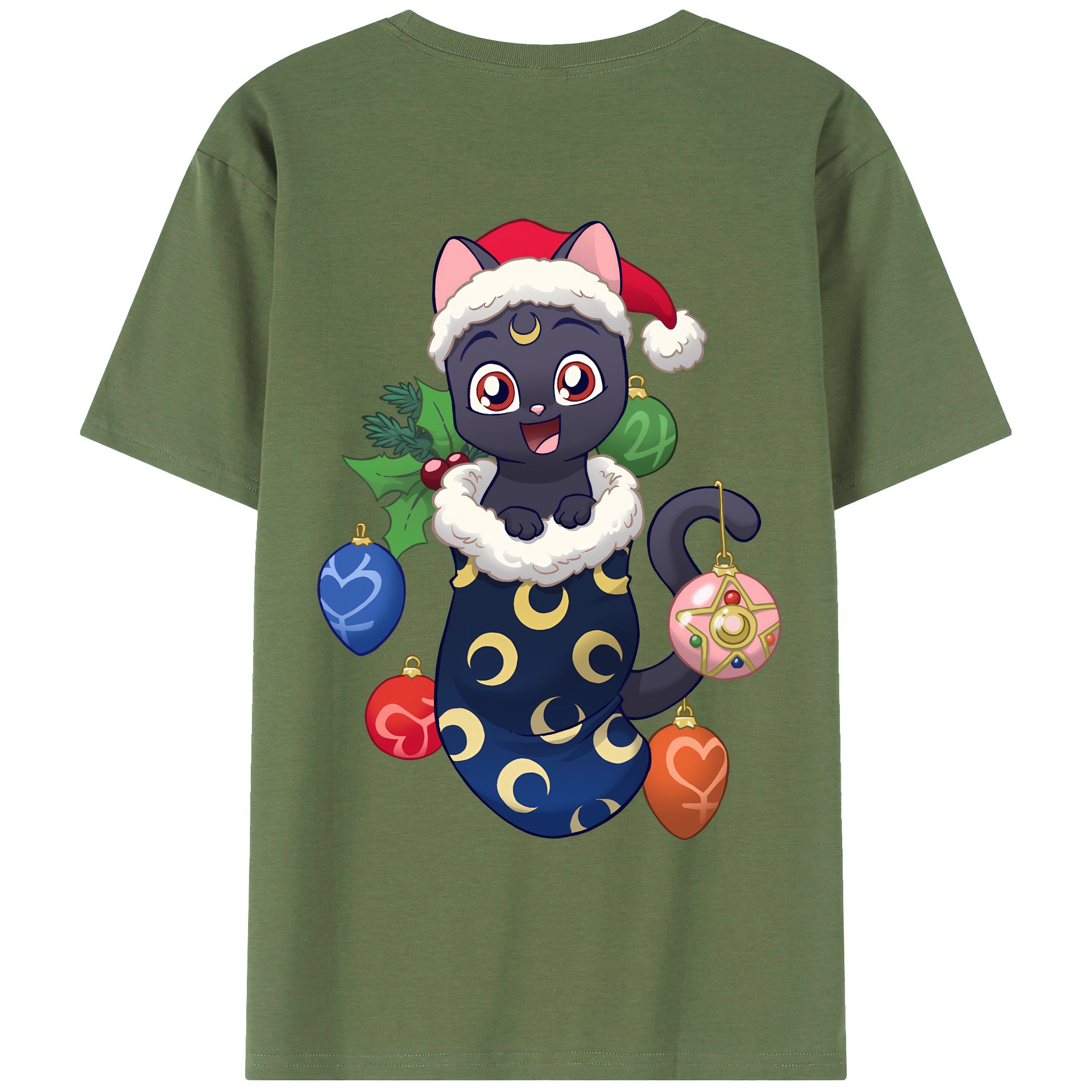 （画像用） 美少女戦士セーラームーン Sailor Moon 綿100％ メンズ半袖Tシャツ（バックプリント） 通気性